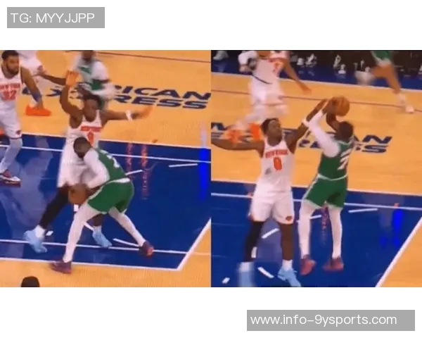 杰伦布朗意外撞击K乔治白T恤沾满发际线粉成新焦点